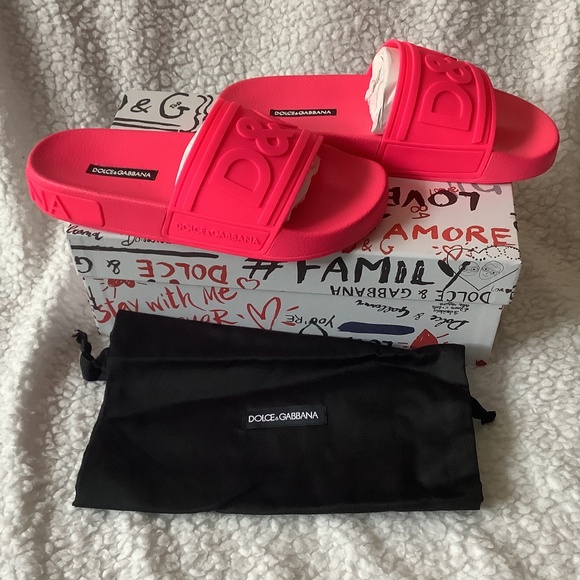 Nwt Dolce & Gabbana pool Rubber slides size 37 - Picture 6 of 10